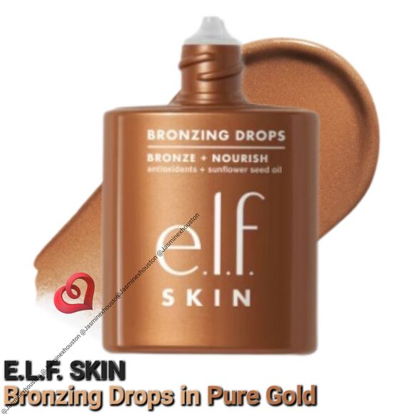 🎉3•$13/4•$16🎉 ELF SKIN Bronzing Drops in Pure Gold - Picture 1 of 10